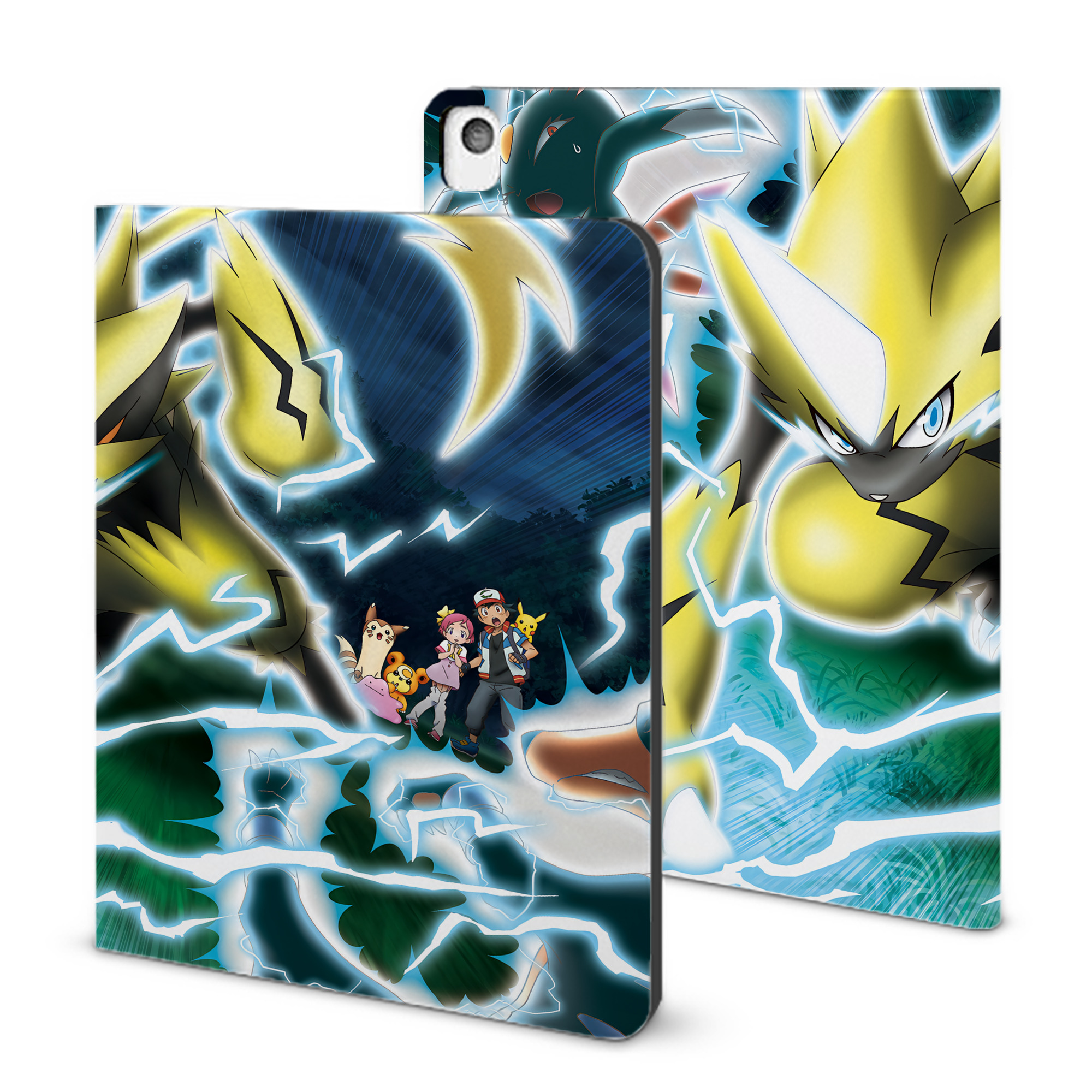 （画像用） ポケットモンスター Pokémon IPadケース ペンホルダー付き ブックスタイルデザイン